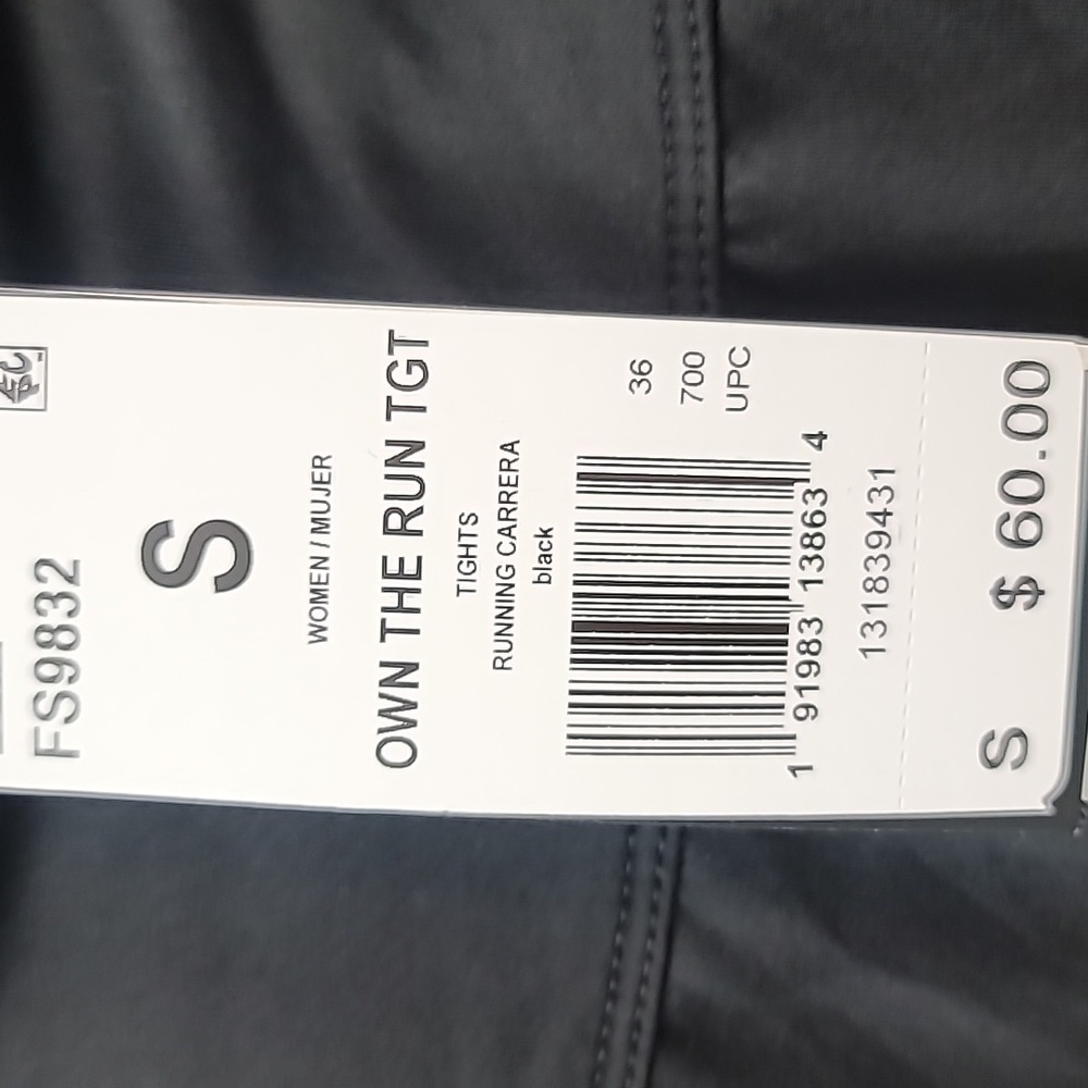 Adidas Reflective Leggings Small New Nwt Own The Run - Picture 6 of 11